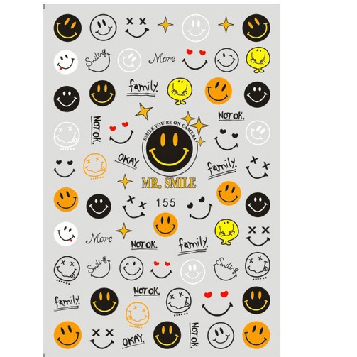 Sticker trang trí nail eb055