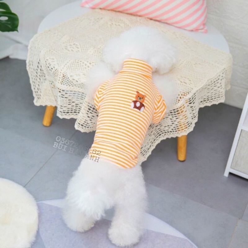 Áo nỉ cổ cao kẻ ngang | BigBuy360 - bigbuy360.vn