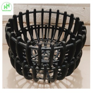 2 Chậu nhựa Giả Bí trồng Lan Fi25 - Màu Đen