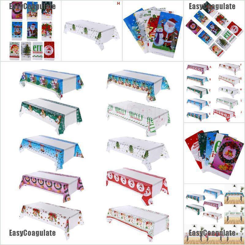 EasyCoagulate New Year Christmas Tablecloth Kitchen Dining Table Decorations Table Cover