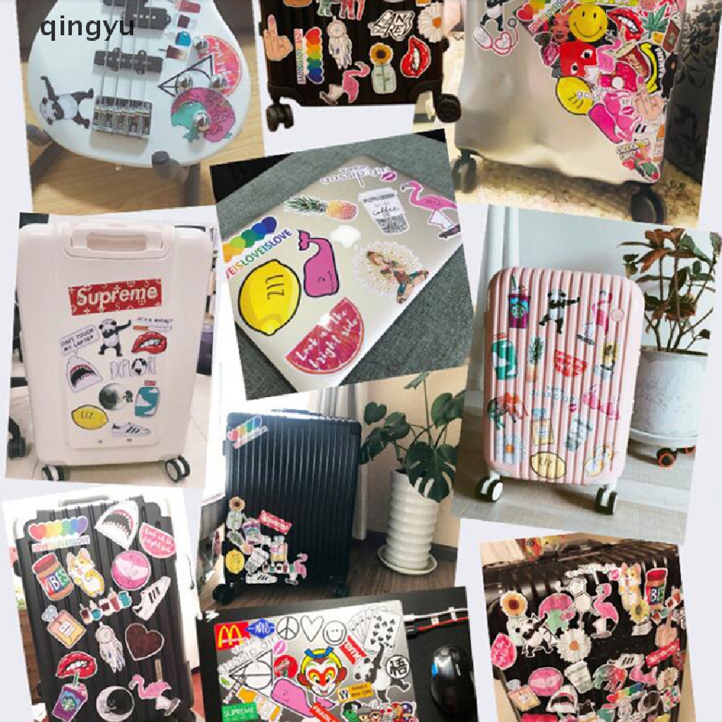 qingyu 50Pcs/Set Initial D Anime Sticker PVC Graffiti Sticker Guitar Waterproof Sticker PLI