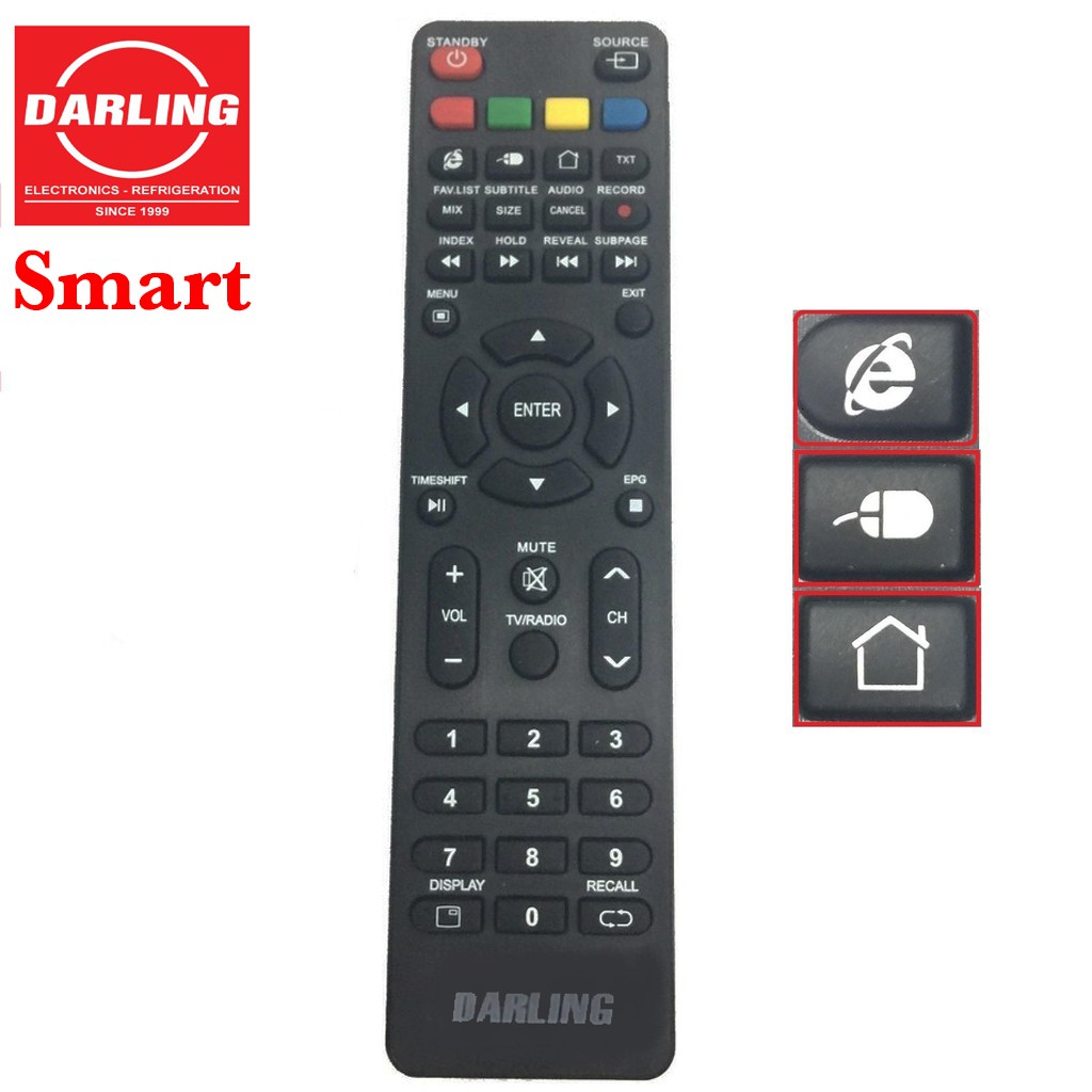 Điều khiển TV DARLING Remote DARLING SMART Mẫu 1 Hàng Chính Hãng