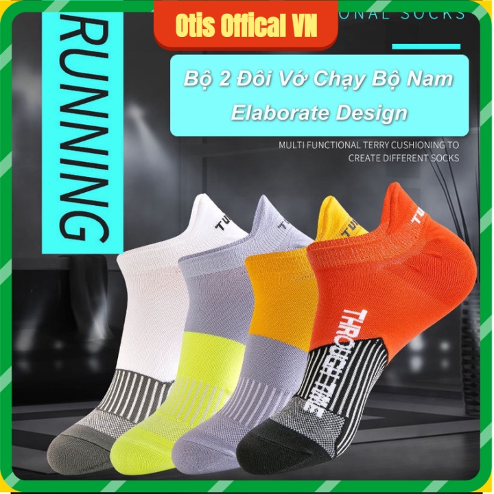 [HCM] - Bộ 2 Đôi Vớ Chạy Bộ Nam Elaborate Design (size 39-44)