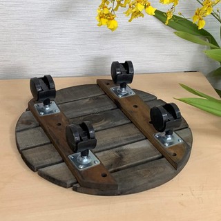 ĐẾ GỖ ĐỂ CHẬU CÂY CÓ BÁNH XE