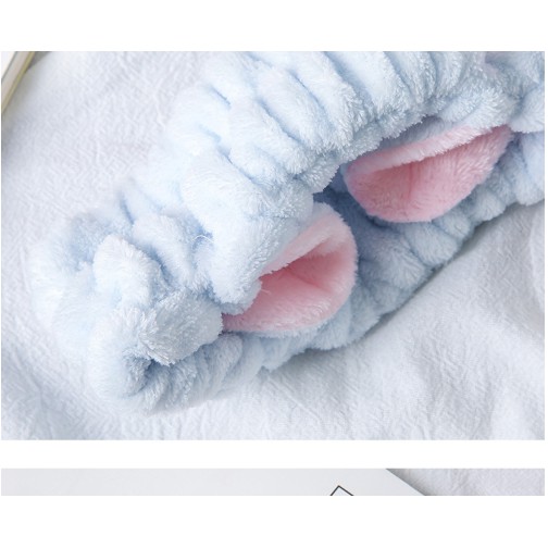 Băng Đô Tai Mèo 3D Xanh Dương Cao Cấp - Dày Chắc Chắn Mềm Mịn - [ Kute phô mai que ]