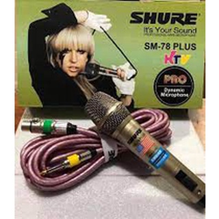 Micro karaoke có dây shure sm-78 plus