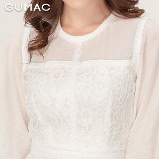 Đầm xòe ren phối tay DA9108 GUMAC