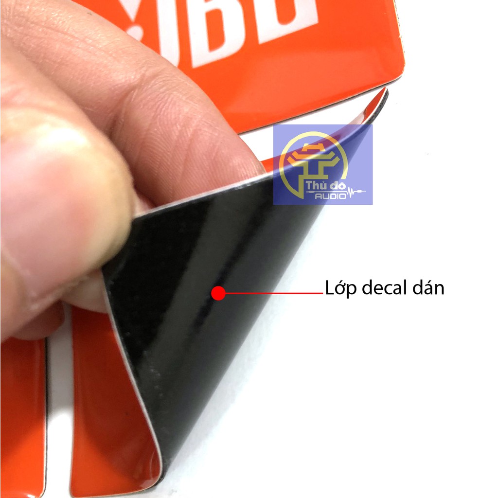 02 cái tem dán loa JBL nhựa dẻo cao cấp