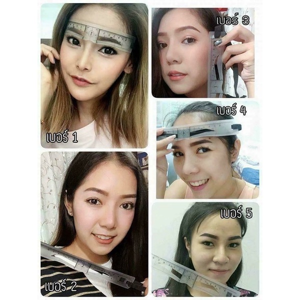 Khuôn Mày 8 Dáng Đẹp Chuẩn Thái Hàn Châu Âu Kẻ Vẽ Lông Mày Phun Xăm Makeup