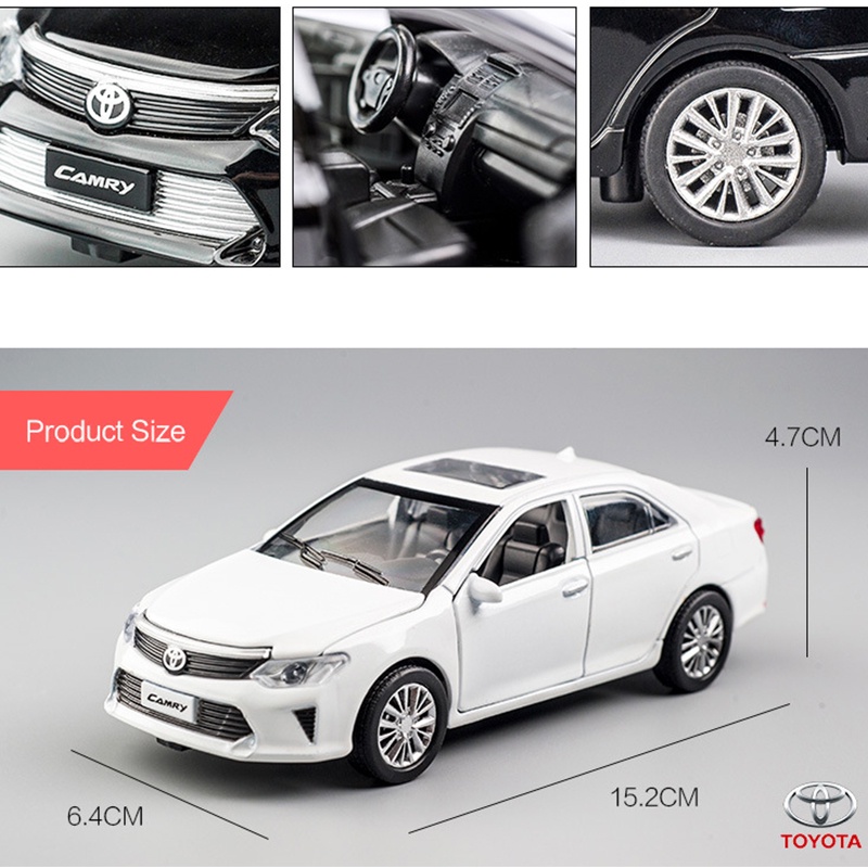 Mô Hình Xe Hơi Toyota Camry 4 Cửa Bằng Hợp Kim Tỉ Lệ 1:32 Có Đèn Và Âm Thanh