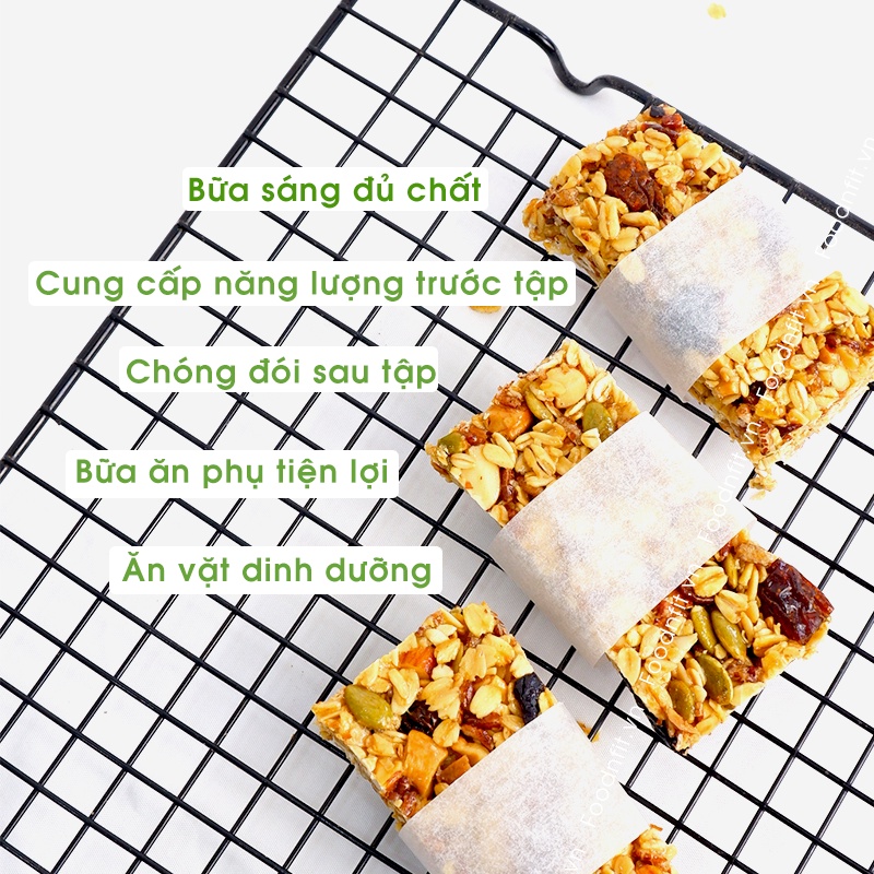 Thanh năng lượng ngũ cốc granola ăn kiêng không đường bánh hạt dinh dưỡng tiện lợi by Food&Fit