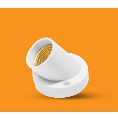 Đui đèn xoáy Gắn Tường E27 - Tặng vít và chân vít