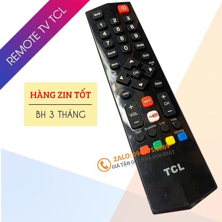 [ Hàng Zin Tốt ] Điều Khiển Tivi TCL Smart Tivi - Remote Tivi TCL Tương Thích Tất Cả Các Loại Tivi