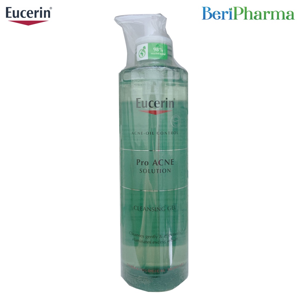 Eucerin Gel Rửa Mặt Dành Cho Da Nhờn Mụn Proacne Cleasing 400ml