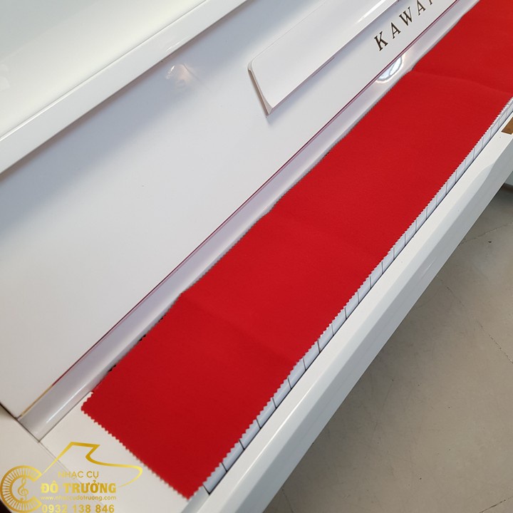 Khăn phủ phím đàn Piano đỏ đô mẫu trơn