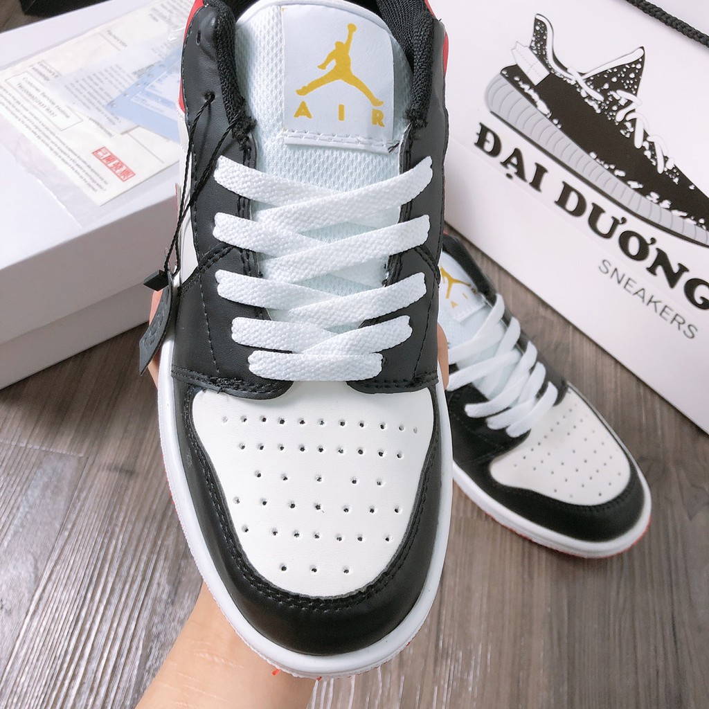 jordan đen đỏ thấp cổ [TẶNG MÓC KHÓA - FULL BOX] giày jd đen đỏ thấp cổ giày thể thao jordan đen đỏ thấp cổ nam nữ | BigBuy360 - bigbuy360.vn