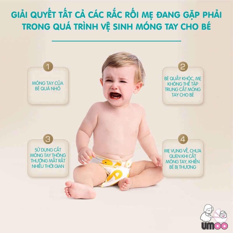 Máy dũa móng tay UMOO cho bé từ sơ sinh