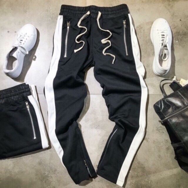 Quần thể thao trackpants 1 sọc phối zip cực ngầu | BigBuy360 - bigbuy360.vn