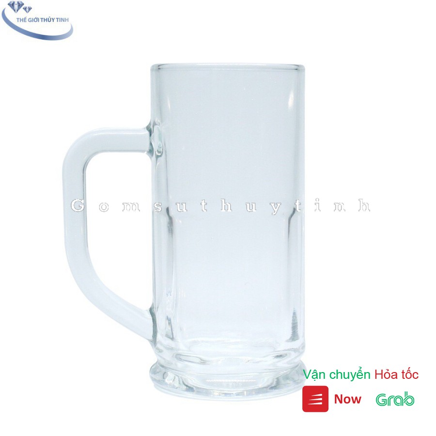 BỘ 6 LY THỦY TINH CÓ QUAI 330Ml