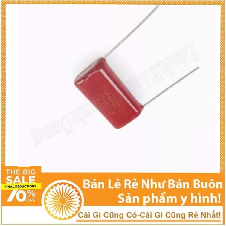 Tụ CBB 225J 2.2uF 400V P=27.5mm