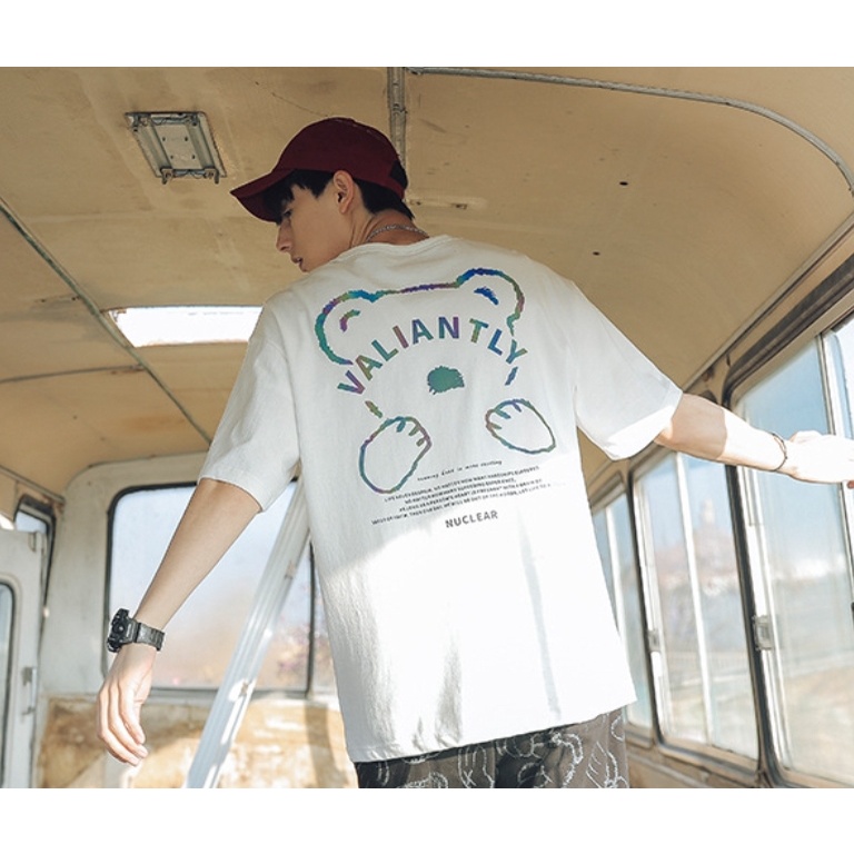 Áo thun tay lỡ MEANSTORE phông cotton Unisex nam nữ tee oversize form rộng pull Ulzzang vải mát - Valiantly