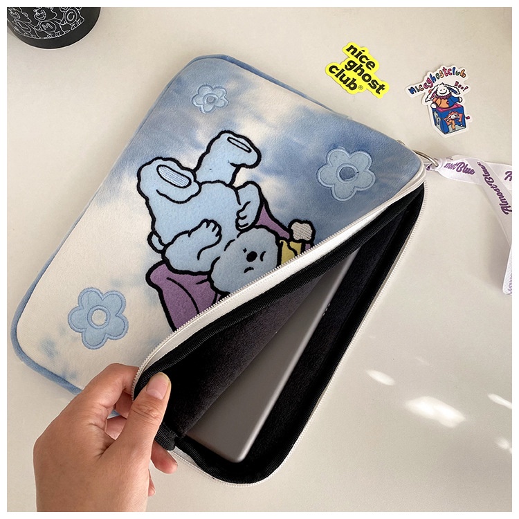 Túi đựng laptop 11/13/15 inch in hình chú thỏ dễ thương