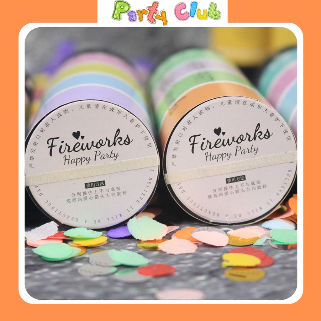 Phụt giấy Confetti phụ kiện sinh nhật,tiệc cưới,party