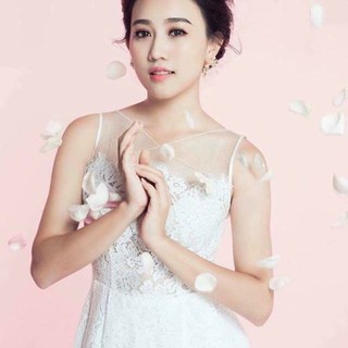 [Có ảnh thật]: Đầm ren cổ phối lưới chéo cực xinh
