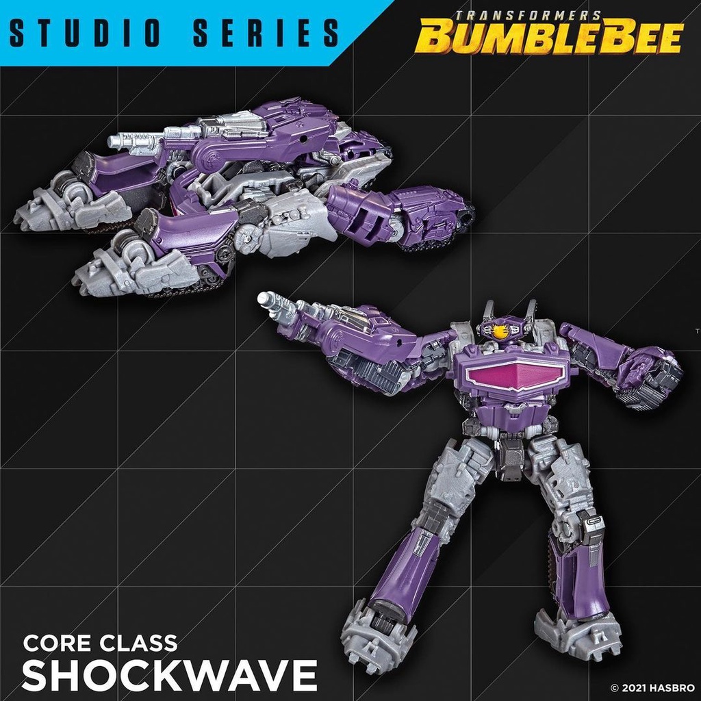 Mô hình robot Hasbro 🤖 Transformers Studio Series: Bumblebee Movie 🤖 Shockwave - Core Class