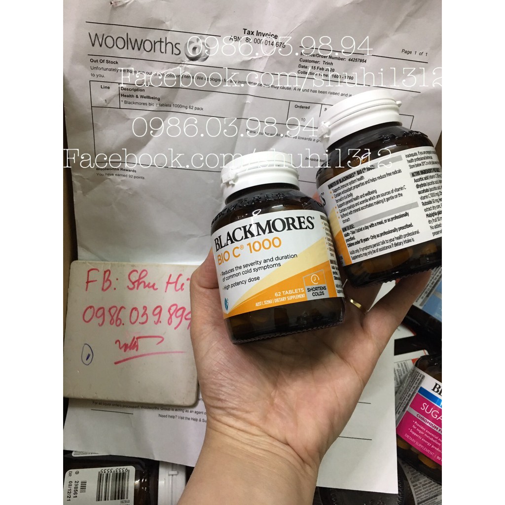 Viên uống Vitamin C Bio C Blackmores 1000mg 62 viên Úc | Thế Giới Skin Care
