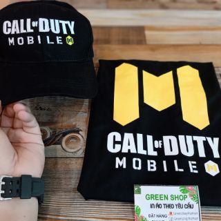 Combo Áo Thun Games In Logo Call of Duty Và Nón Thêu