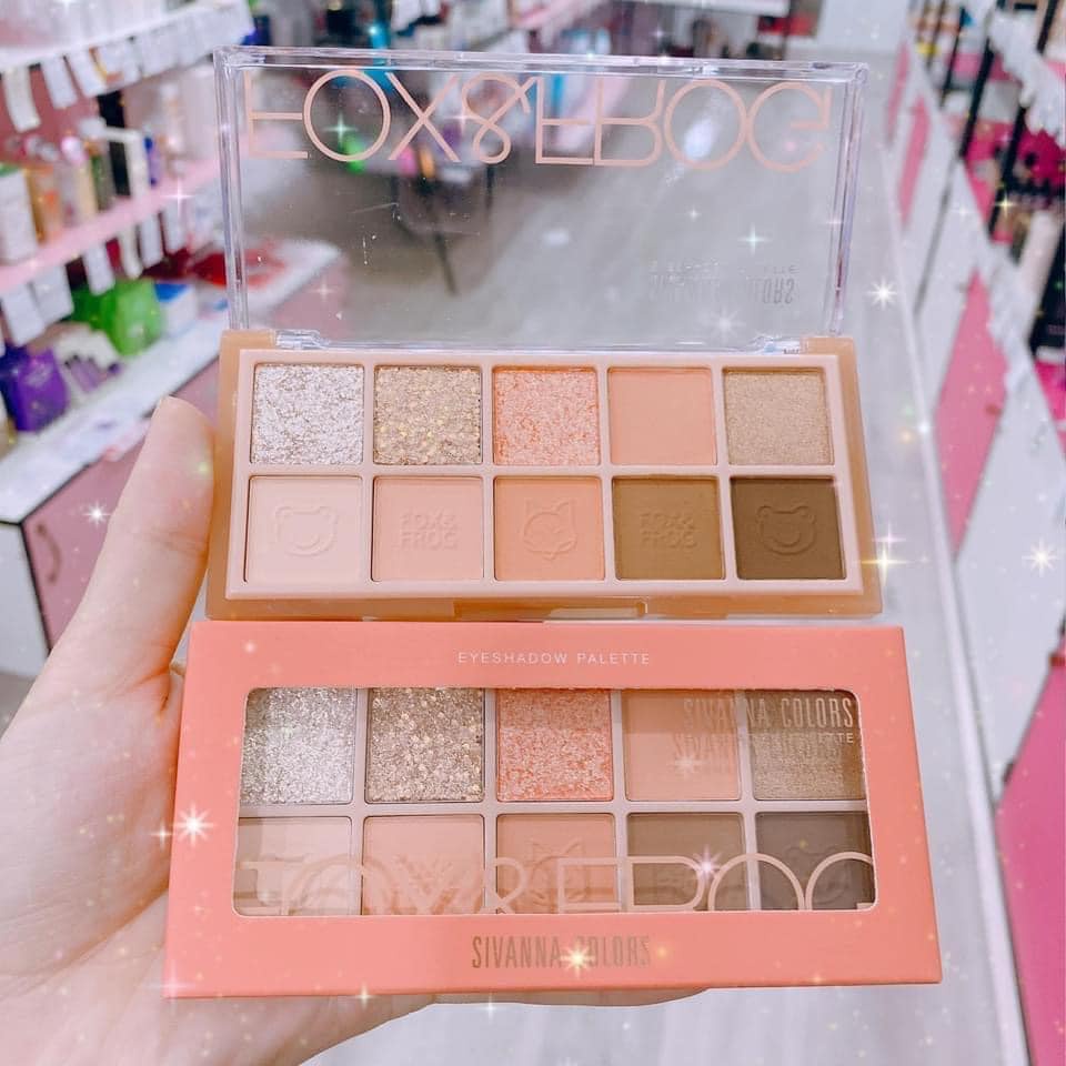 Bảng Phấn Mắt 10 Ô Sivanna Colors Eyeshadow Palette Fox & Frog HF158