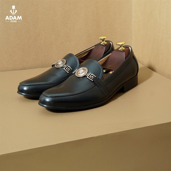 GIÀY DA NAM ADAM STORE ĐEN TAG VERSACE M1L23