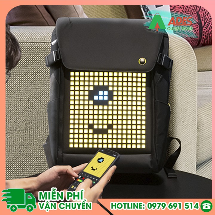 Balo Divoom Pixoo Backpack-M màn hình LED thông minh, sáng tạo - Bảo Hành Chính Hãng