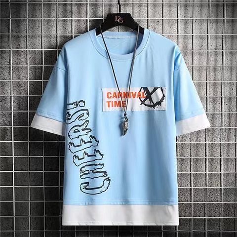 Áo Thun Tay Ngắn Dáng Rộng In Họa Tiết Thời Trang Mùa Hè Cho Nam size M-5XL