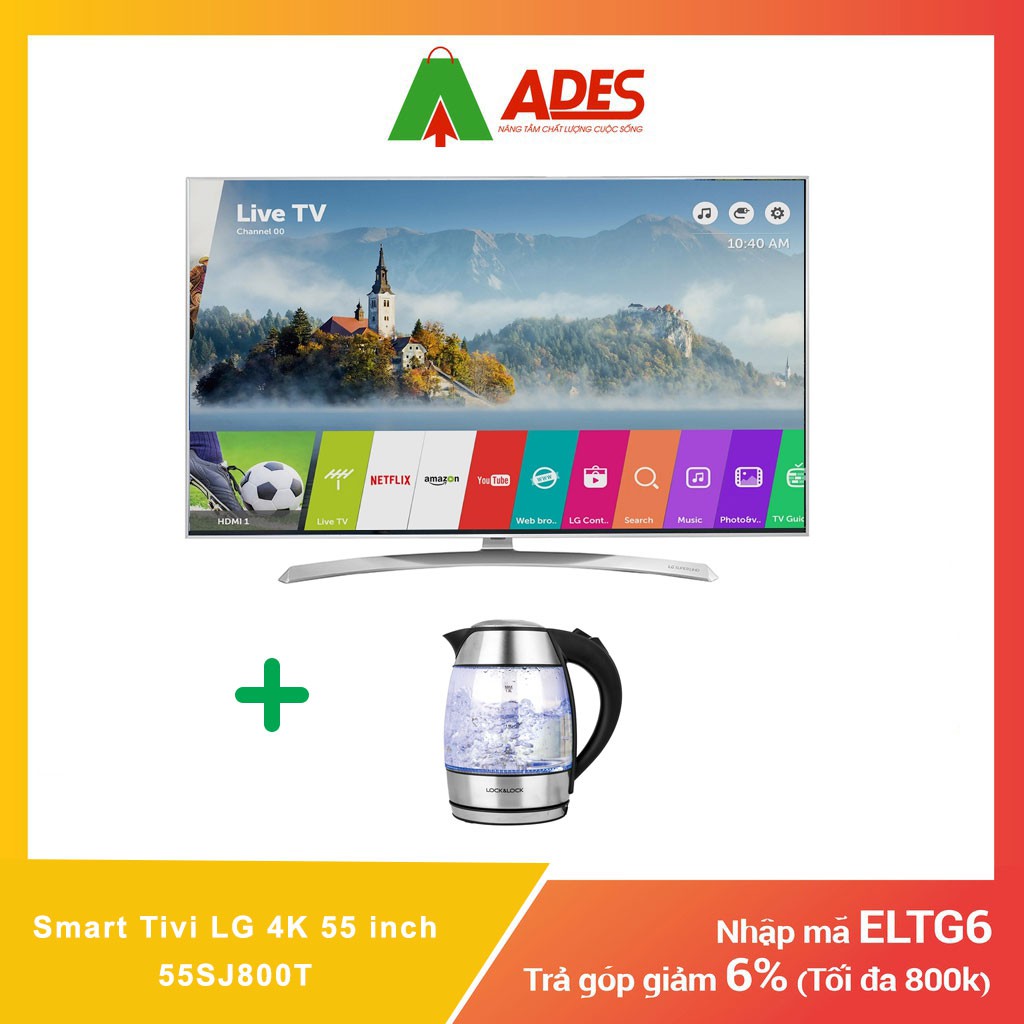 Smart Tivi LG 4K 55 inch 55SJ800T | Chính hãng, Giá rẻ