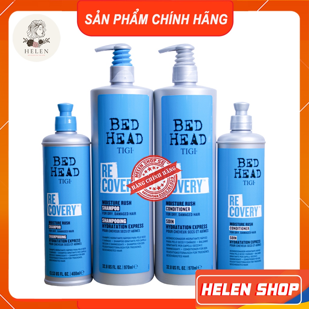 Dầu Gội TIGI Bed Head 400-970ml | Phục Hồi Tóc Hư Tổn, Bảo Vệ Màu Nhuộm, Dưỡng Ẩm, Chăm Sóc Tóc Tẩy