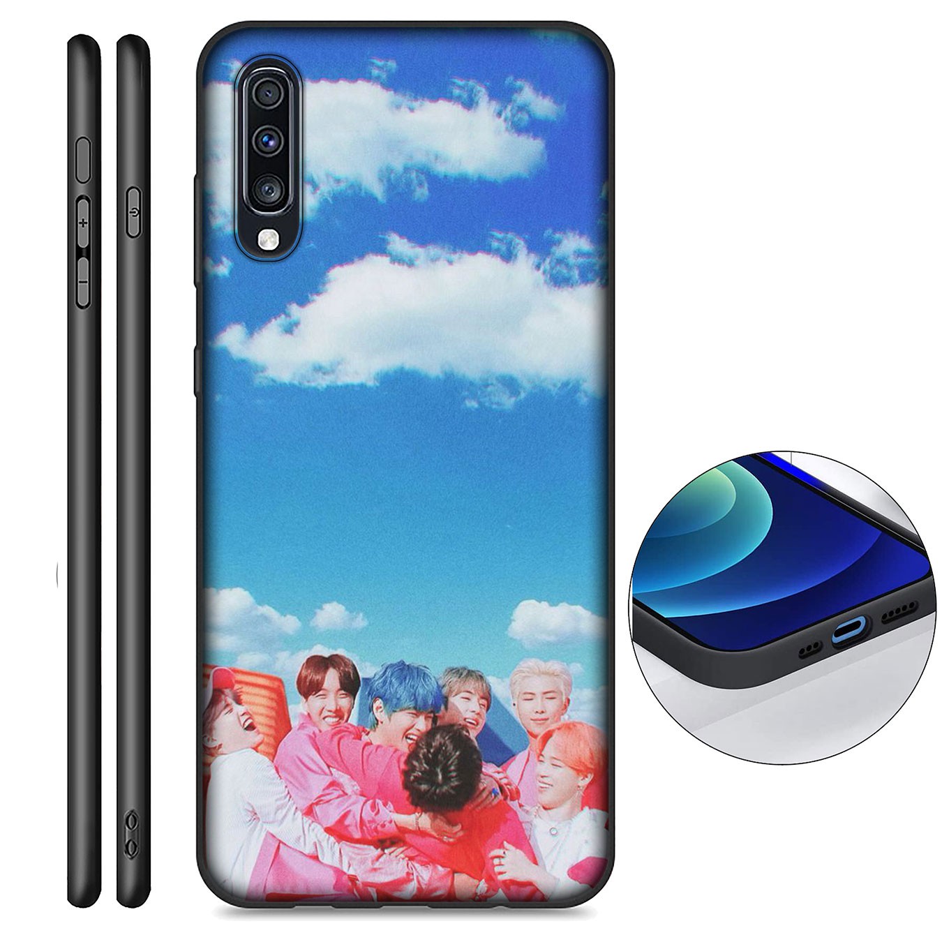 Samsung Galaxy S21 Ultra S8 Plus F62 M62 A2 A32 A52 A72 S21+ S8+ S21Plus Casing Soft Silicone Phone Case Bangtan Boys BT21 BTS Cover