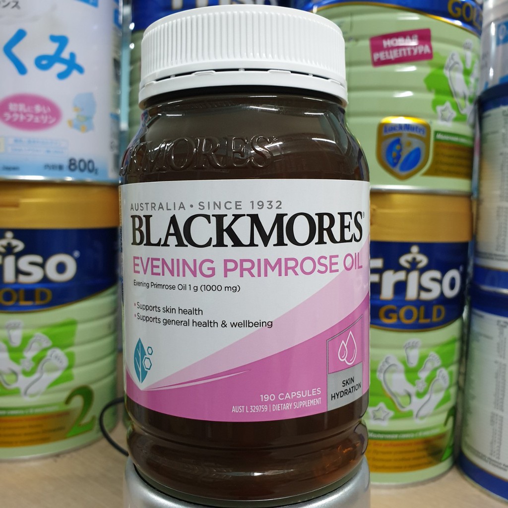 (date 2024) Tinh dầu hoa anh thảo Evening Primrose Oil Blackmores, lọ 190 viên