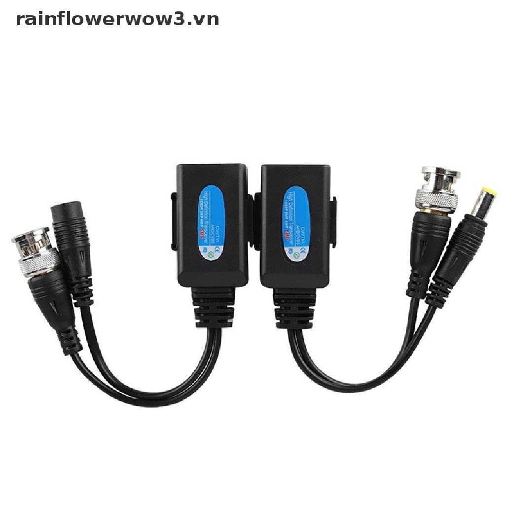 1 Cặp Giắc Chuyển Đổi Từ CCTV Coax BNC Sang CAT5e 6 RJ45