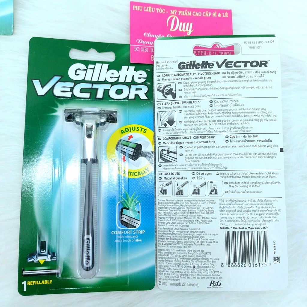 Dao Cạo Râu Gillette & Combo 2 Lưỡi Cạo Gillette