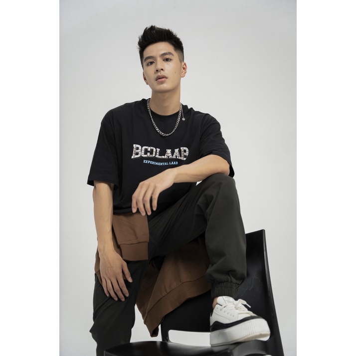 Áo Thun BOO Unisex Dáng Oversized 100%Cotton In Graphic Logo Boolaab