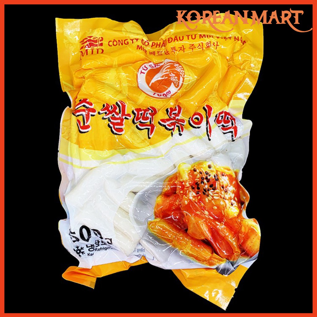 [Mã GROADO2 giảm 10% đơn 150K] 500G BÁNH GẠO CẮT KHÚC VÀNG + 100G SỐT TOKBOKKI + 450G CHẢ CÁ HÀN QUỐC