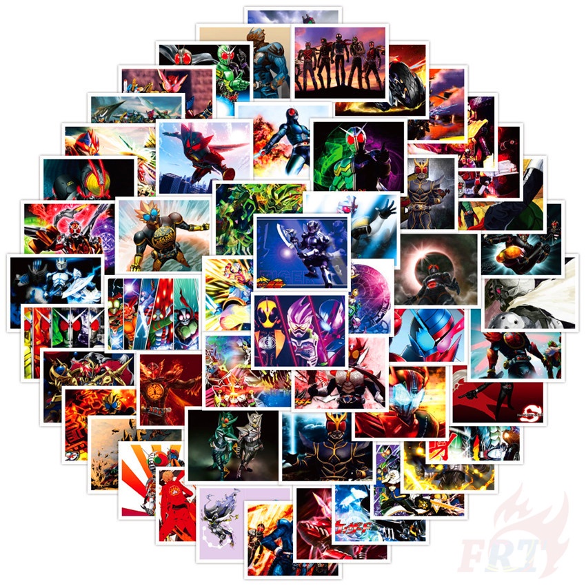 Bộ 100 Cái / Bộ ❉ Hình Dán Người Lái Mặt Nạ ❉ Miếng Dán Hình Kamen Rider Thời Trang Chống Thấm Nước