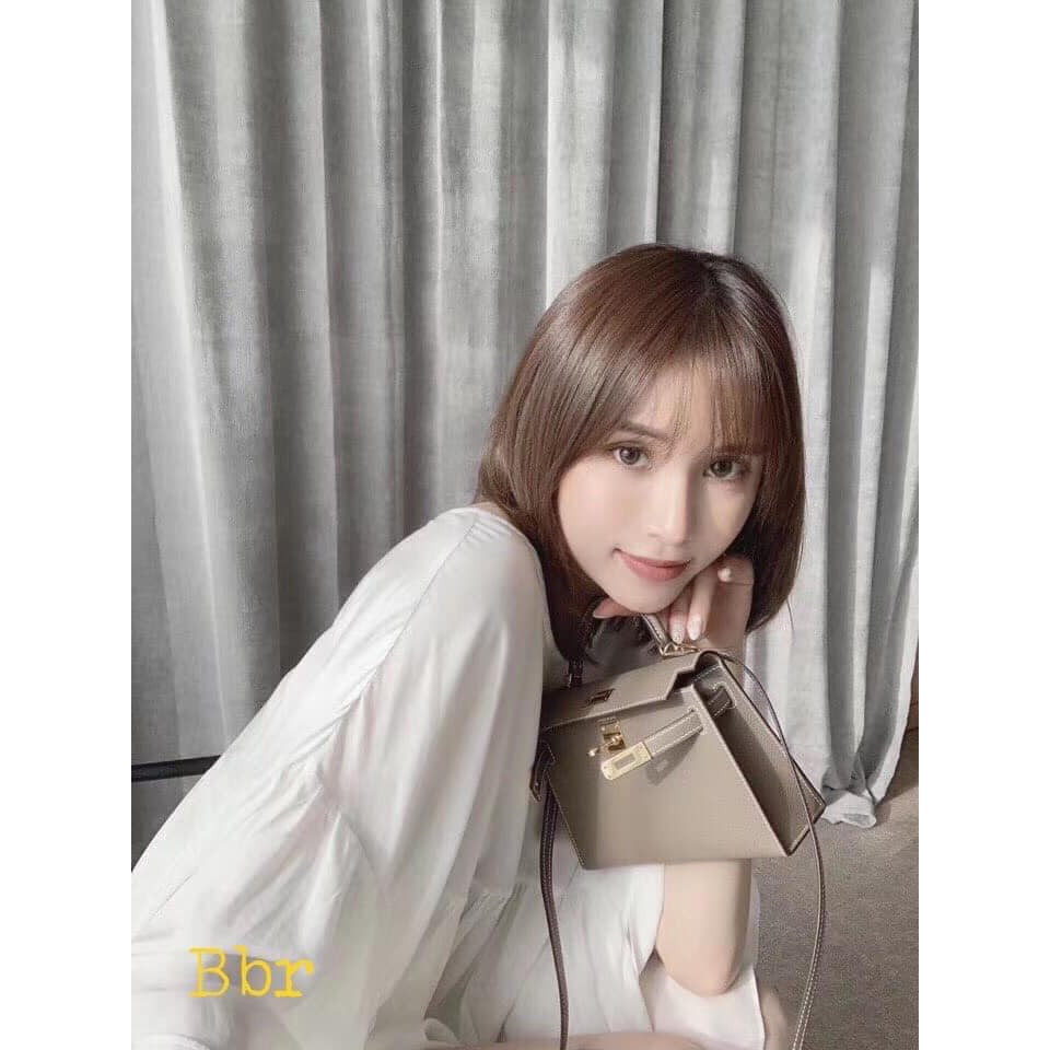 Túi xách nữ Hm size 18 cm da trơn,💖FREESHIP💖,hàng QC có ổ khóa