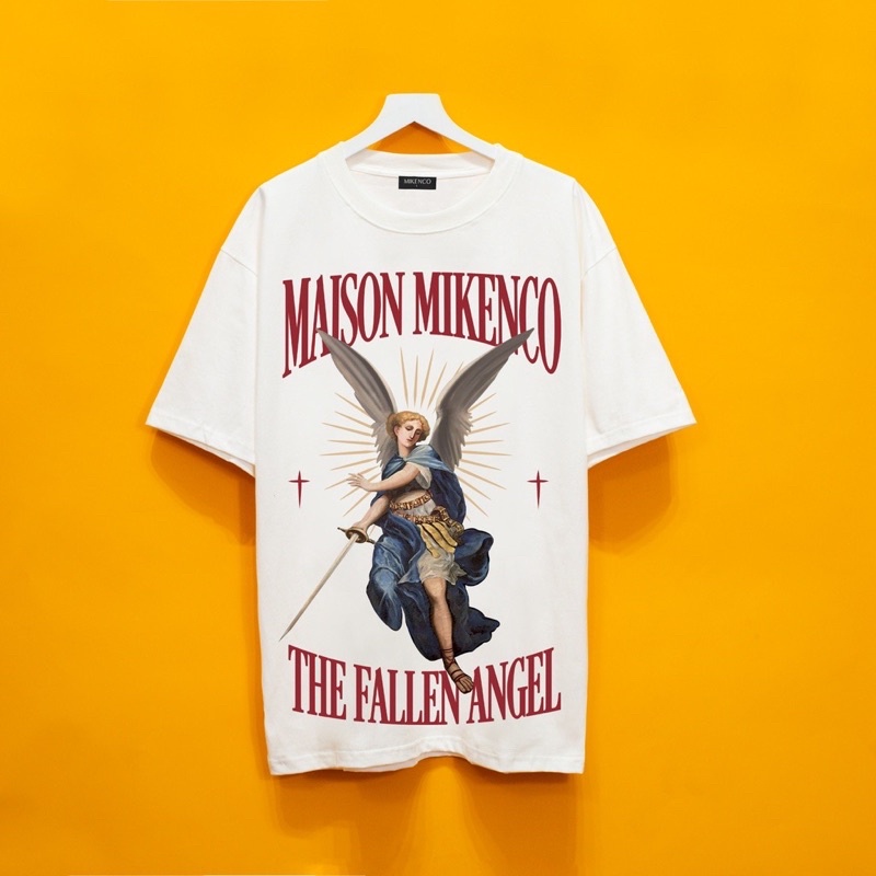 Áo phông thiên thần cầm kiếm maison mikenco