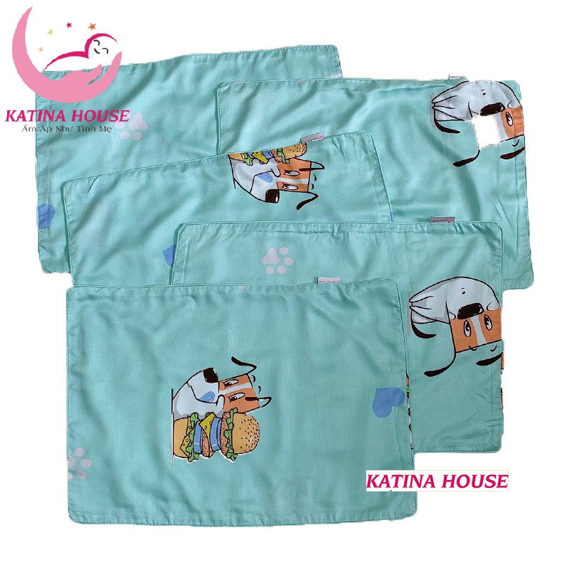 Vỏ áo gối nằm cho bé, vải tencel mềm mịn mát nhiều họa tiết ngộ nghĩnh đáng yêu | BigBuy360 - bigbuy360.vn
