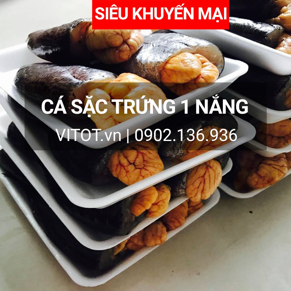 Khô Cá Sặc Trứng Một 1 Nắng VITOT Hàng Tuyển Chọn Loại 1, Thơm Ngon, Béo, Chắc Thịt, Ít Xương, Đóng Gói (500Gr)