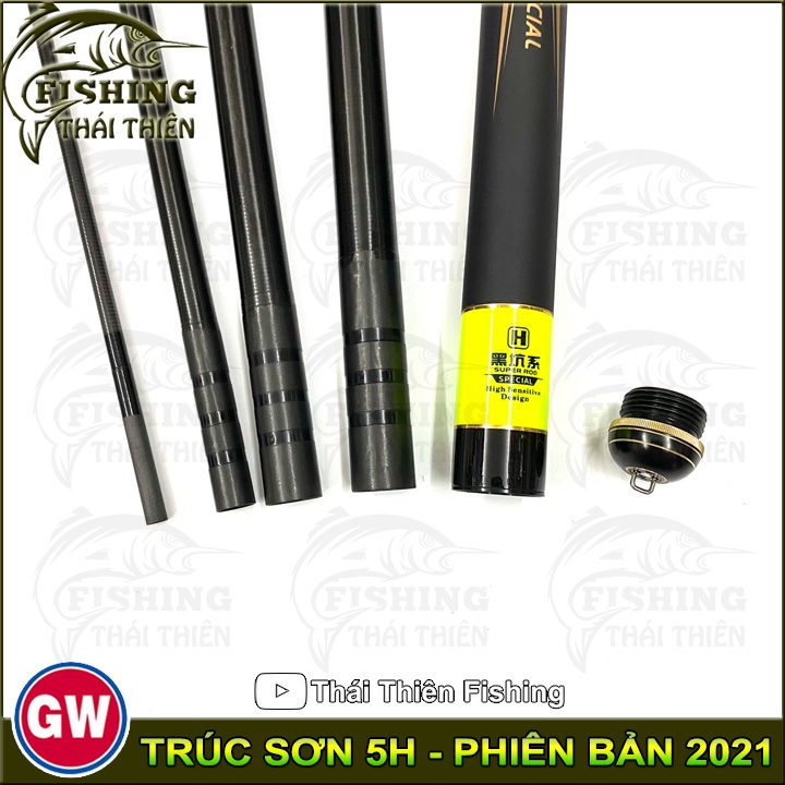 Cần Câu Tay GW Trúc Sơn Đen Chất Liệu Carbon Độ Cứng 5H Phiên Bản Đặc Biệt 2021