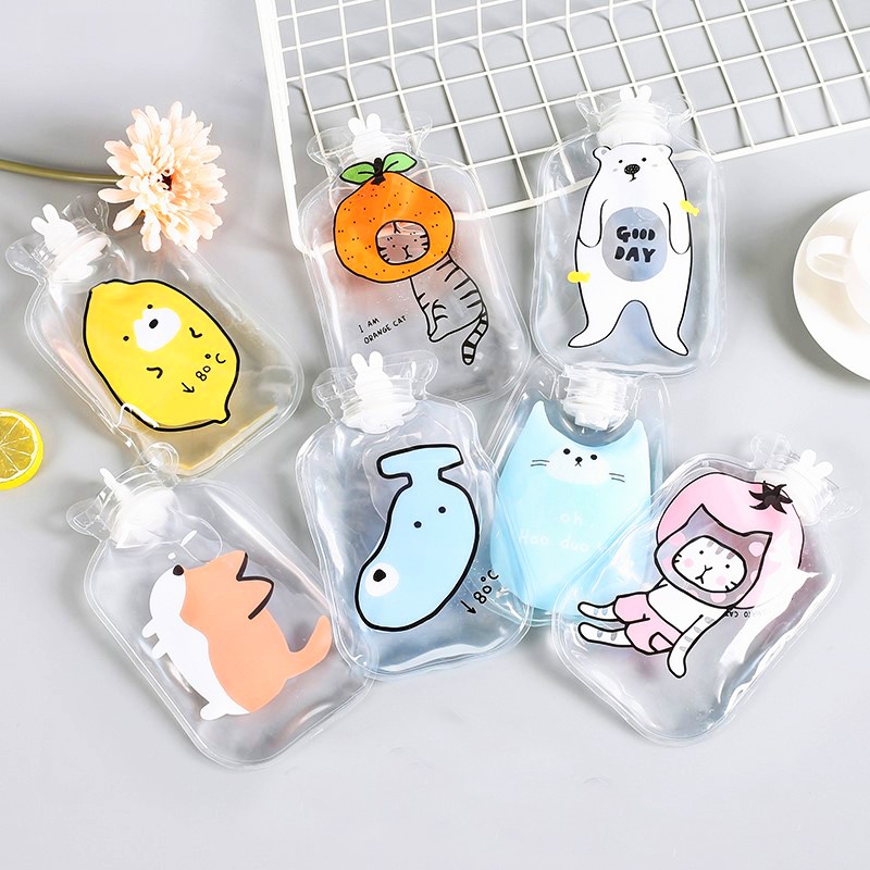 Túi Sưởi Chườm Nóng Lạnh Giải Nhiệt Size Lớn Cute Trong Suốt Xuất Nhật !